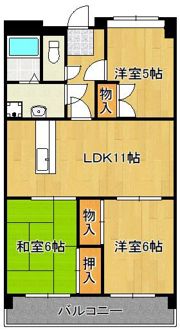 サンシティ駅南の間取り画像