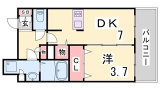 プレサンスジェネ新神戸ステーションフロントの間取り画像