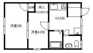 コーポMCの間取り画像