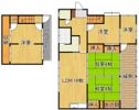 若松区中畑町貸家の間取り画像