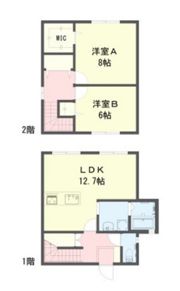 ホワイトハウス伊島 Aの間取り画像