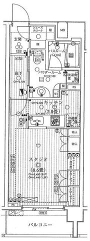 日神パレステージ代々木公園の間取り画像