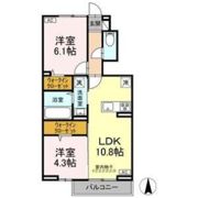 D-ROOMあさかやⅡの間取り画像