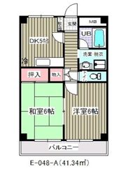 第2レクコーポ舞浜(E-048)の間取り画像