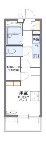 レオパレスターナーⅢの間取り画像