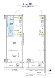 プラウドフラット品川大井町の間取り画像