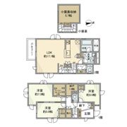 八幡山戸建の間取り画像