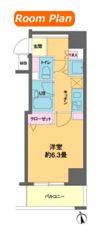 カスタリア新富町Ⅲの間取り画像