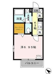 メルベーユの間取り画像
