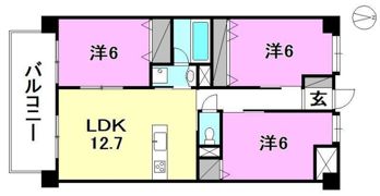 ブリリアントコート松末の間取り画像