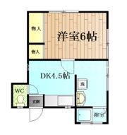 田戸台54アパートの間取り画像