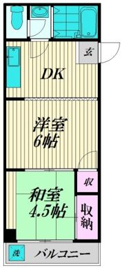ハイツ柏の間取り画像