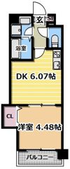ドゥエリング太子橋今市の間取り画像