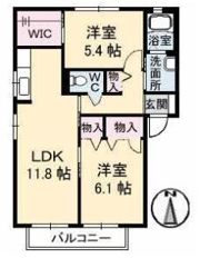 オレンジカーサ 弐番館の間取り画像