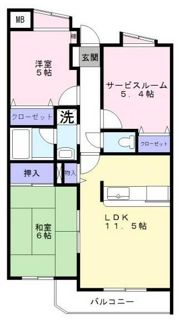 浦和辻ハイツの間取り画像
