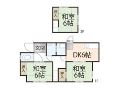隅田道子貸家1の間取り画像
