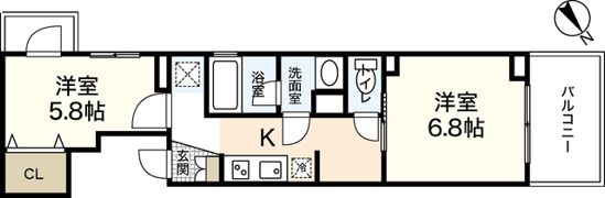 PARKSIDE YOSHIDAの間取り画像