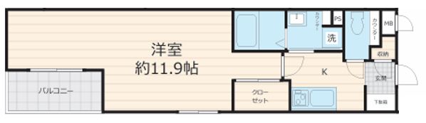 フォセット幡ヶ谷の間取り画像