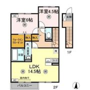 プランドール B棟の間取り画像