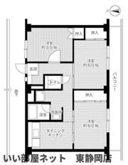 ビレッジハウス南沼上3号棟の間取り画像