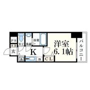 プレサンスタワー難波WESTの間取り画像