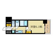 プレサンスタワー難波WESTの間取り画像