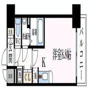 エスリード北浜EASTの間取り画像