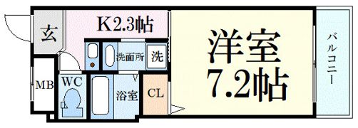 サンクール松屋町の間取り画像