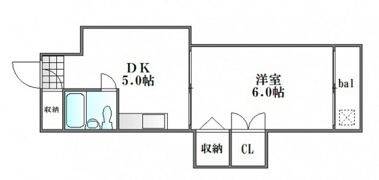 中田ビル三篠の間取り画像