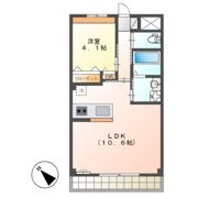 メルヴェール エストの間取り画像