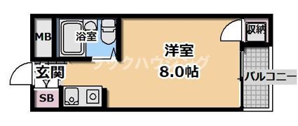 ビッグバーンズマンション高殿の間取り画像
