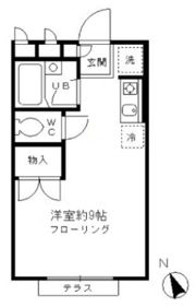 きんもくせいハイムB棟の間取り画像