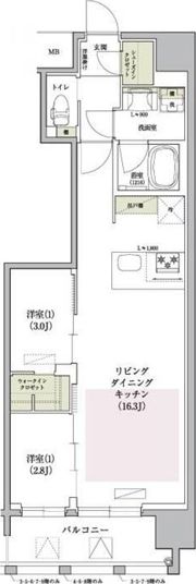 アーバネックス大阪天満宮Iの間取り画像