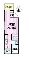 MELDIA鐘ヶ淵Ⅱの間取り画像