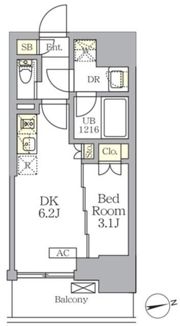 ザ・ライオンズフォーシア文京湯島の間取り画像