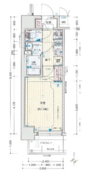 アドバンス大阪城北グレカーレの間取り画像