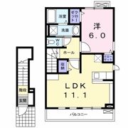アンソレイエAの間取り画像