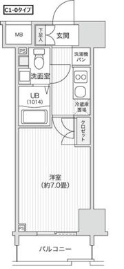 レジディア笹塚Ⅱの間取り画像