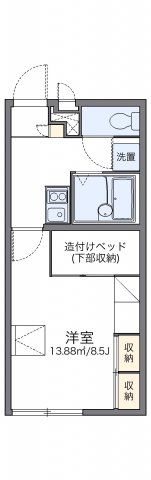 レオパレス新港の森Ⅱの間取り画像