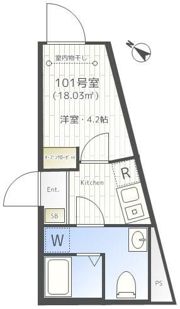 メゾンド町屋の間取り画像