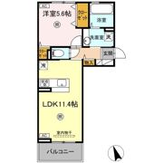 D-ROOM須屋（トリシア）の間取り画像