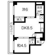 シャトー寺浦の間取り画像