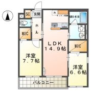 Casa桜山の間取り画像