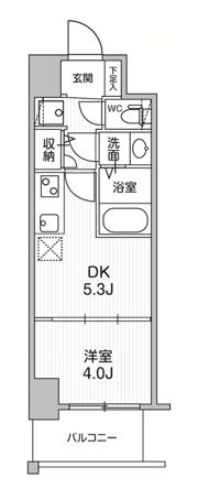 クレストコート江坂垂水町の間取り画像