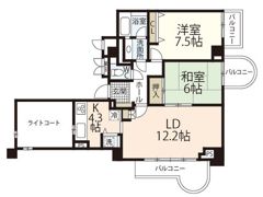A.CITYタワーズウエストの間取り画像