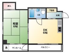 ライフコートの間取り画像