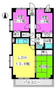 レシェンテ16の間取り画像