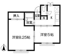 松原フラットの間取り画像