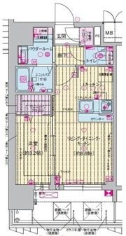 プレサンス東淀川駅前プローシェの間取り画像