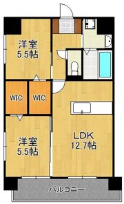 KSK南小倉コアプレイスの間取り画像